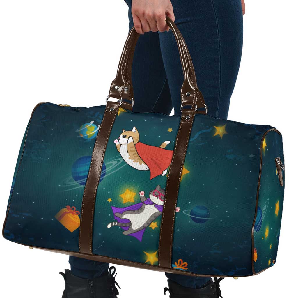 Cat Galaxy Christmas Travel Bag Xmas Holiday Patterns - Wonder Print Shop