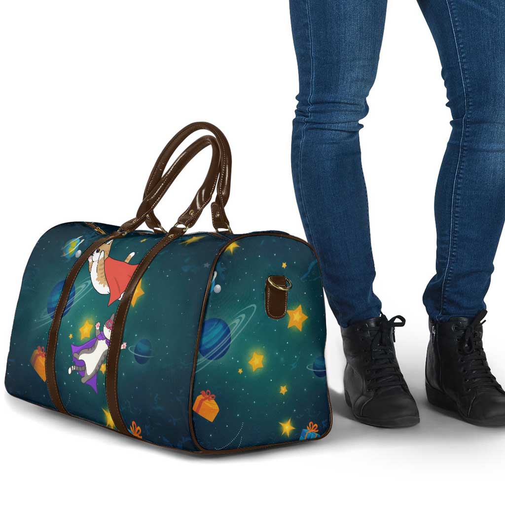 Cat Galaxy Christmas Travel Bag Xmas Holiday Patterns - Wonder Print Shop