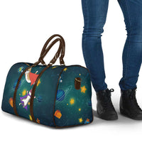 Cat Galaxy Christmas Travel Bag Xmas Holiday Patterns - Wonder Print Shop