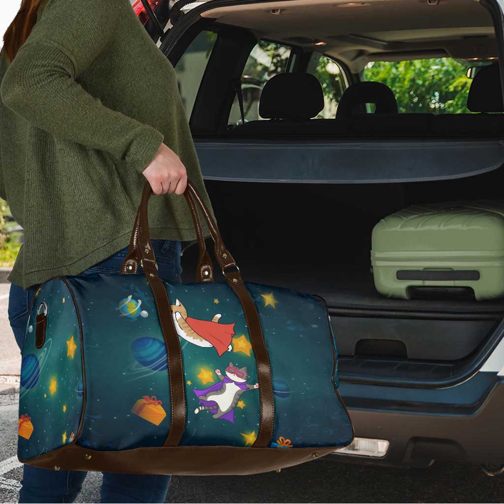 Cat Galaxy Christmas Travel Bag Xmas Holiday Patterns - Wonder Print Shop