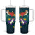 Cat Galaxy Christmas Tumbler With Handle Xmas Holiday Patterns - Wonder Print Shop