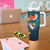 Cat Galaxy Christmas Tumbler With Handle Xmas Holiday Patterns - Wonder Print Shop
