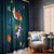 Cat Galaxy Christmas Window Curtain Xmas Holiday Patterns - Wonder Print Shop