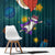 Cat Galaxy Christmas Window Curtain Xmas Holiday Patterns - Wonder Print Shop