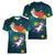 Cat Galaxy Christmas Women V-Neck T-Shirt Xmas Holiday Patterns - Wonder Print Shop