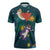 Cat Galaxy Christmas Zipper Polo Shirt Xmas Holiday Patterns - Wonder Print Shop
