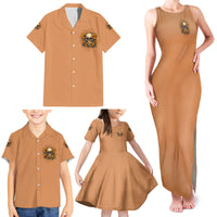 She Is Sunshine Sunflower Skull Family Matching Tank Maxi Dress and Hawaiian Shirt - Wonder Print Shop