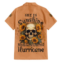 She Is Sunshine Sunflower Skull Hawaiian Shirt - Wonder Print Shop