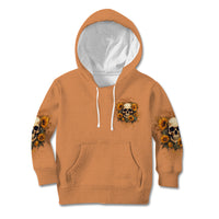 She Is Sunshine Sunflower Skull Kid Hoodie - Wonder Print Shop
