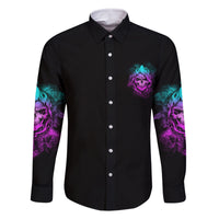 Warning Kinda Crazy Skull Family Matching Summer Maxi Dress and Hawaiian Shirt - Wonder Print Shop