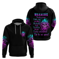 Warning Kinda Crazy Skull Hoodie - Wonder Print Shop