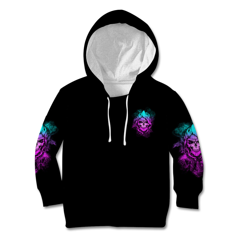 Warning Kinda Crazy Skull Kid Hoodie - Wonder Print Shop