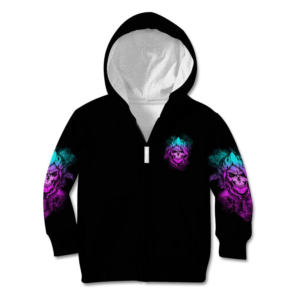 Warning Kinda Crazy Skull Kid Hoodie - Wonder Print Shop