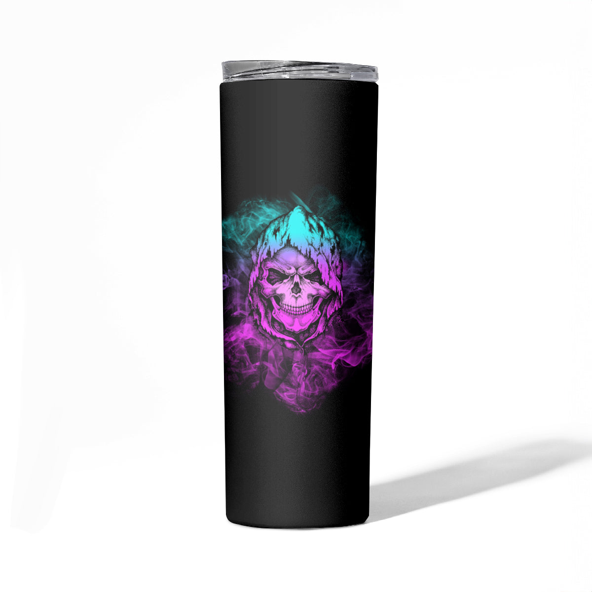 Warning Kinda Crazy Skull Skinny Tumbler - Wonder Print Shop