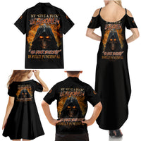 My Give A F Reaper Fire All Family Matching Summer Maxi Dress and Hawaiian Shirt - Wonder Print Shop