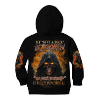 My Give A F Reaper Fire All Kid Hoodie - Wonder Print Shop