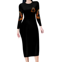 My Give A F Reaper Fire All Long Sleeve Bodycon Dress - Wonder Print Shop