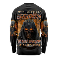 My Give A F Reaper Fire All Long Sleeve Shirt - Wonder Print Shop