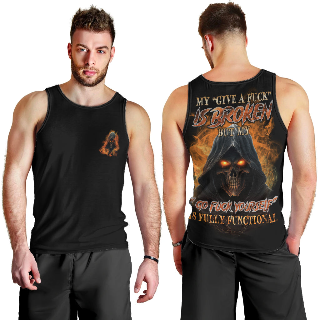 My Give A F Reaper Fire All Men Tank Top - Wonder Print Shop