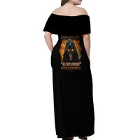 My Give A F Reaper Fire All Off Shoulder Maxi Dress - Wonder Print Shop