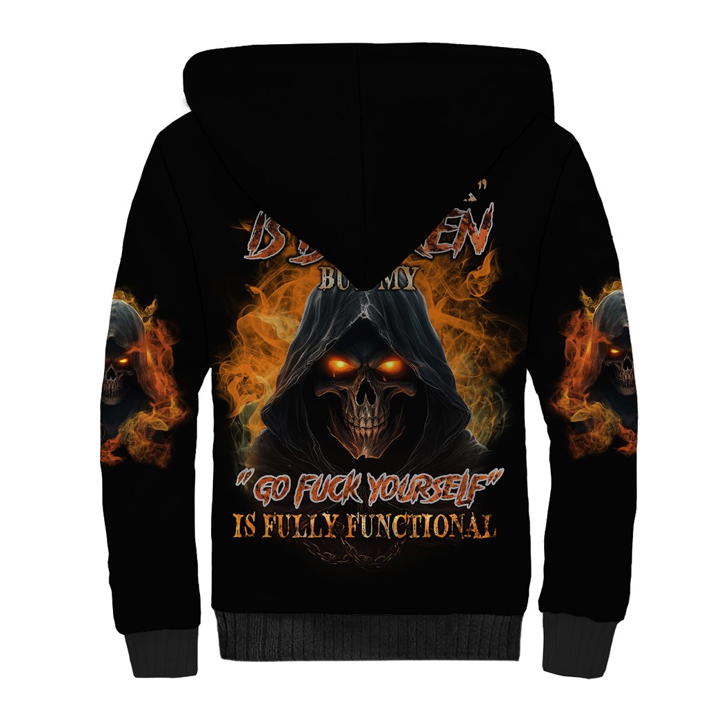 My Give A F Reaper Fire All Sherpa Hoodie - Wonder Print Shop