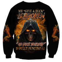 My Give A F Reaper Fire All Sweatshirt - Wonder Print Shop