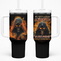 My Give A F Reaper Fire All Tumbler With Handle - Wonder Print Shop