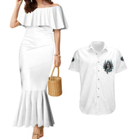 I Am The Storm Sugar Skull Couples Matching Mermaid Dress and Hawaiian Shirt - Wonder Print Shop