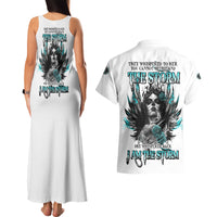I Am The Storm Sugar Skull Couples Matching Tank Maxi Dress and Hawaiian Shirt - Wonder Print Shop