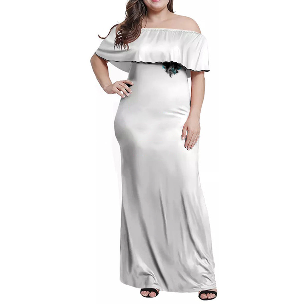 I Am The Storm Sugar Skull Family Matching Off Shoulder Maxi Dress and Hawaiian Shirt - Wonder Print Shop