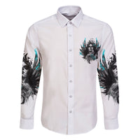 I Am The Storm Sugar Skull Family Matching Off Shoulder Short Dress and Hawaiian Shirt - Wonder Print Shop