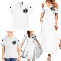 I Am The Storm Sugar Skull Family Matching Summer Maxi Dress and Hawaiian Shirt - Wonder Print Shop