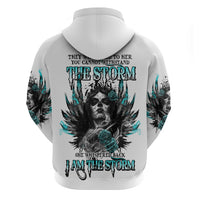 I Am The Storm Sugar Skull Hoodie - Wonder Print Shop