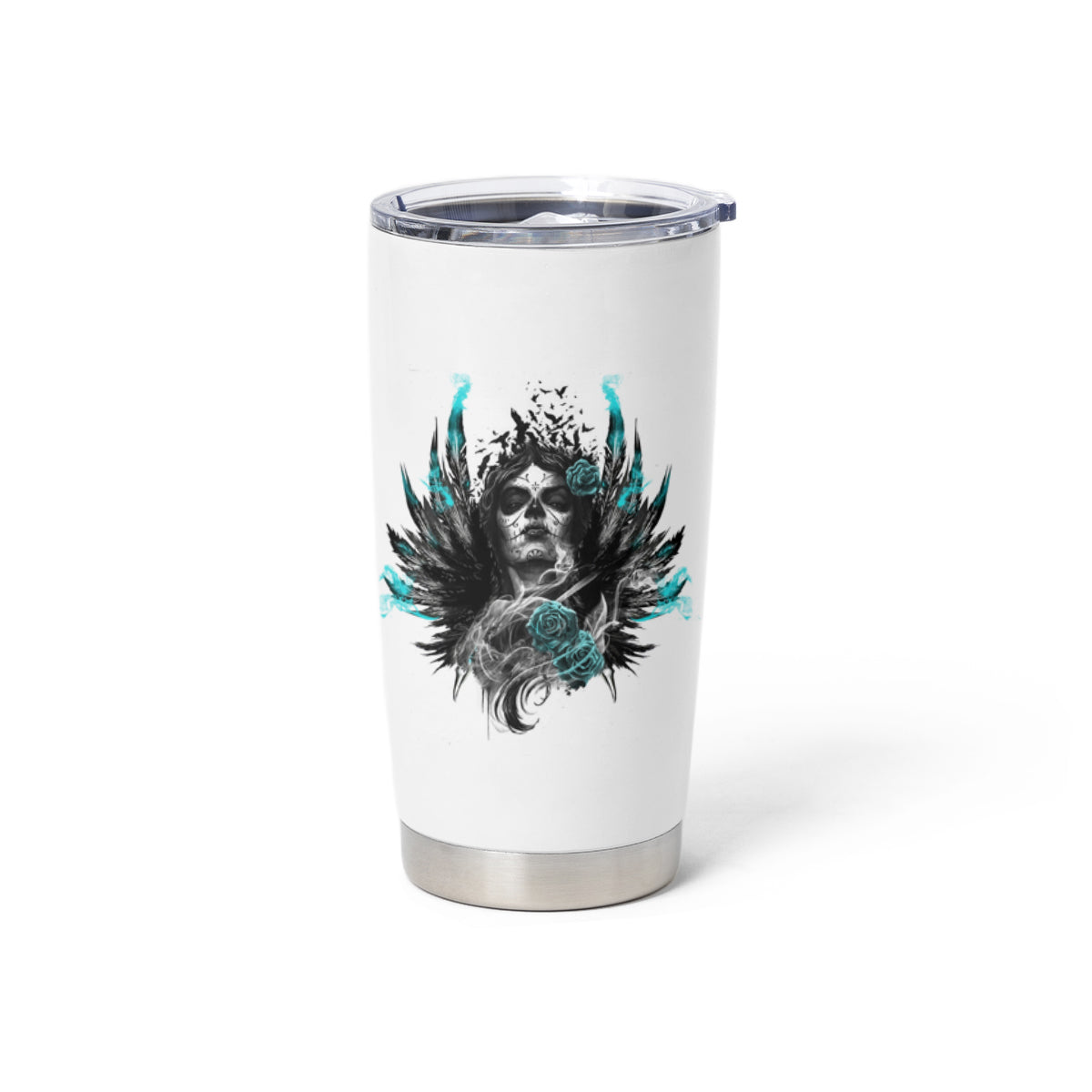 I Am The Storm Sugar Skull Tumbler Cup - Wonder Print Shop