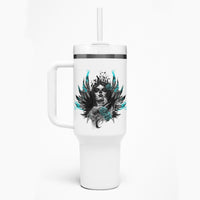 I Am The Storm Sugar Skull Tumbler With Handle - Wonder Print Shop
