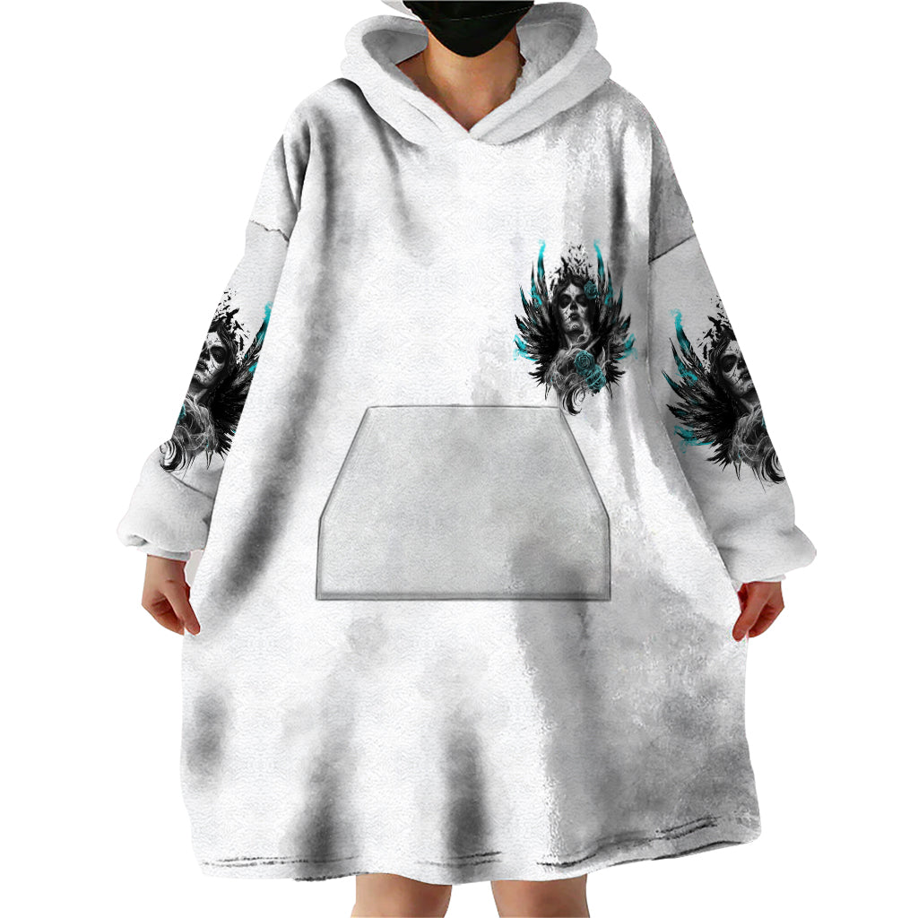 I Am The Storm Sugar Skull Wearable Blanket Hoodie - Wonder Print Shop