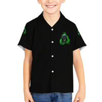 I'm Never Alone My Demons Are With Me 24/7 Kid Hawaiian Shirt - Wonder Print Shop