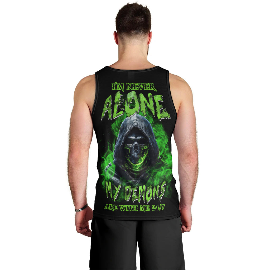 I'm Never Alone My Demons Are With Me 24/7 Men Tank Top - Wonder Print Shop