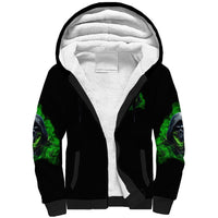 I'm Never Alone My Demons Are With Me 24/7 Sherpa Hoodie - Wonder Print Shop