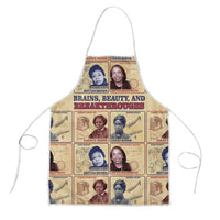 Brains Beauty And Breakthroughs Apron African Trailblazing Women Inventors and Innovators - Wonder Print Shop