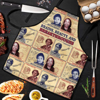 Brains Beauty And Breakthroughs Apron African Trailblazing Women Inventors and Innovators - Wonder Print Shop