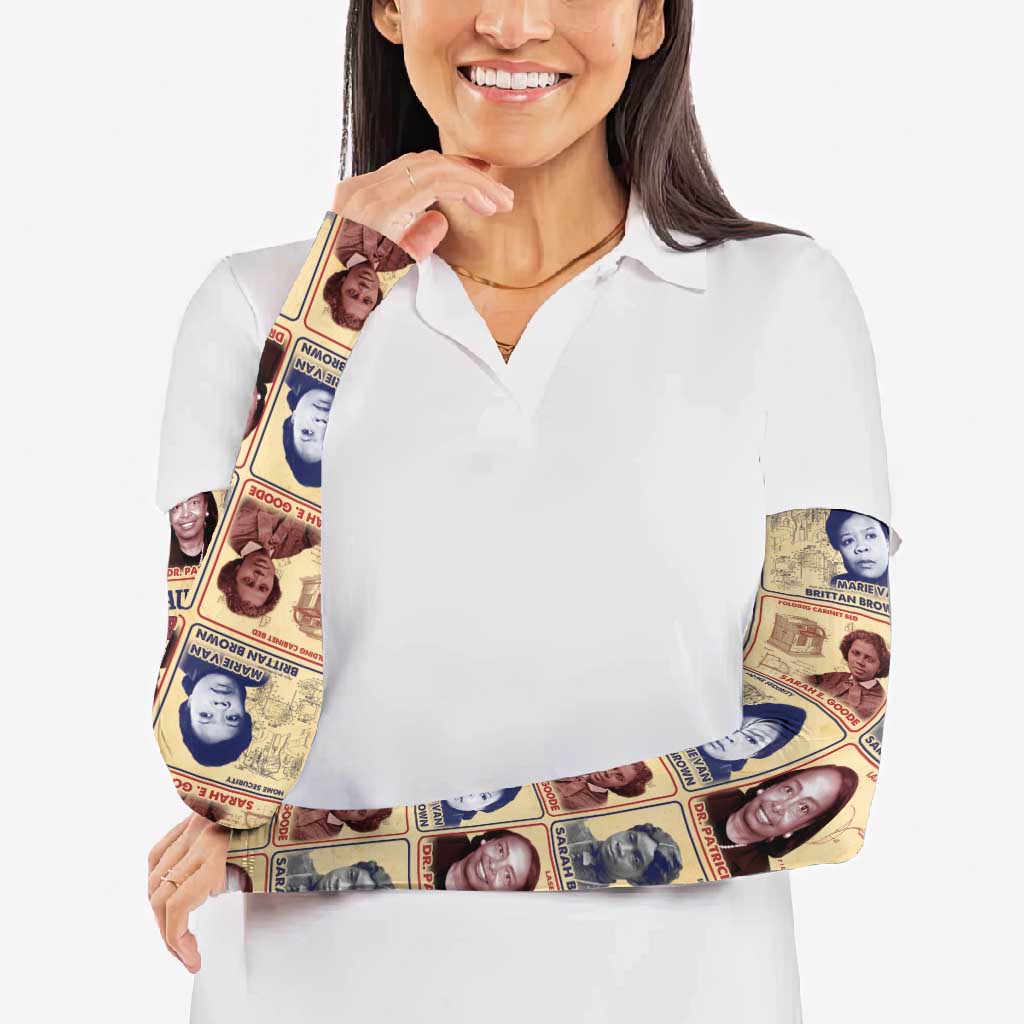 Brains Beauty And Breakthroughs Arm Sleeves African Trailblazing Women Inventors and Innovators - Wonder Print Shop