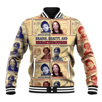Brains Beauty And Breakthroughs Baseball Jacket African Trailblazing Women Inventors and Innovators - Wonder Print Shop
