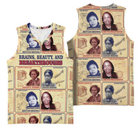Brains Beauty And Breakthroughs Basketball Jersey African Trailblazing Women Inventors and Innovators - Wonder Print Shop