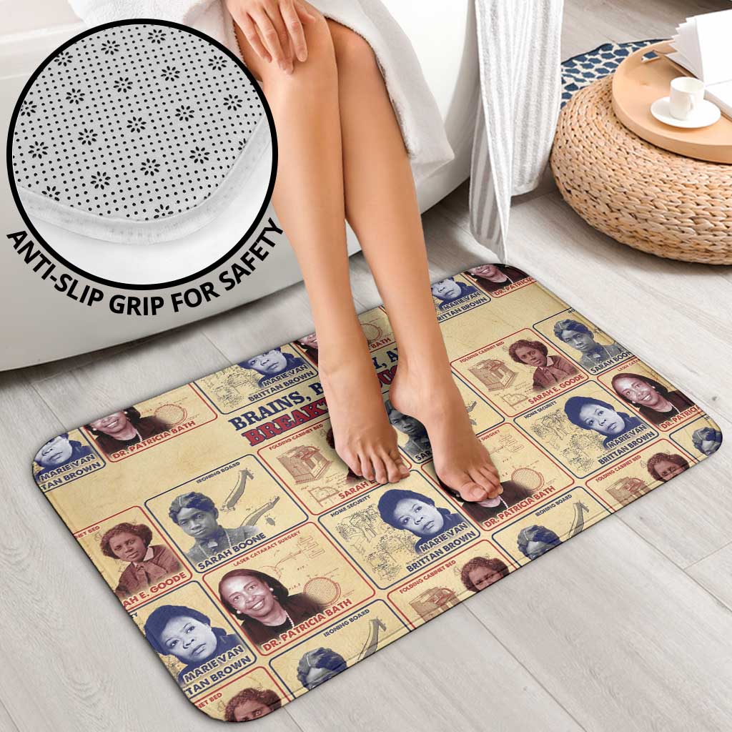 Brains Beauty And Breakthroughs Bathroom Set African Trailblazing Women Inventors and Innovators - Wonder Print Shop