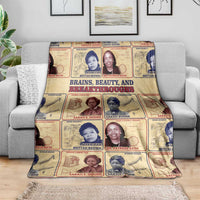 Brains Beauty And Breakthroughs Blanket African Trailblazing Women Inventors and Innovators - Wonder Print Shop