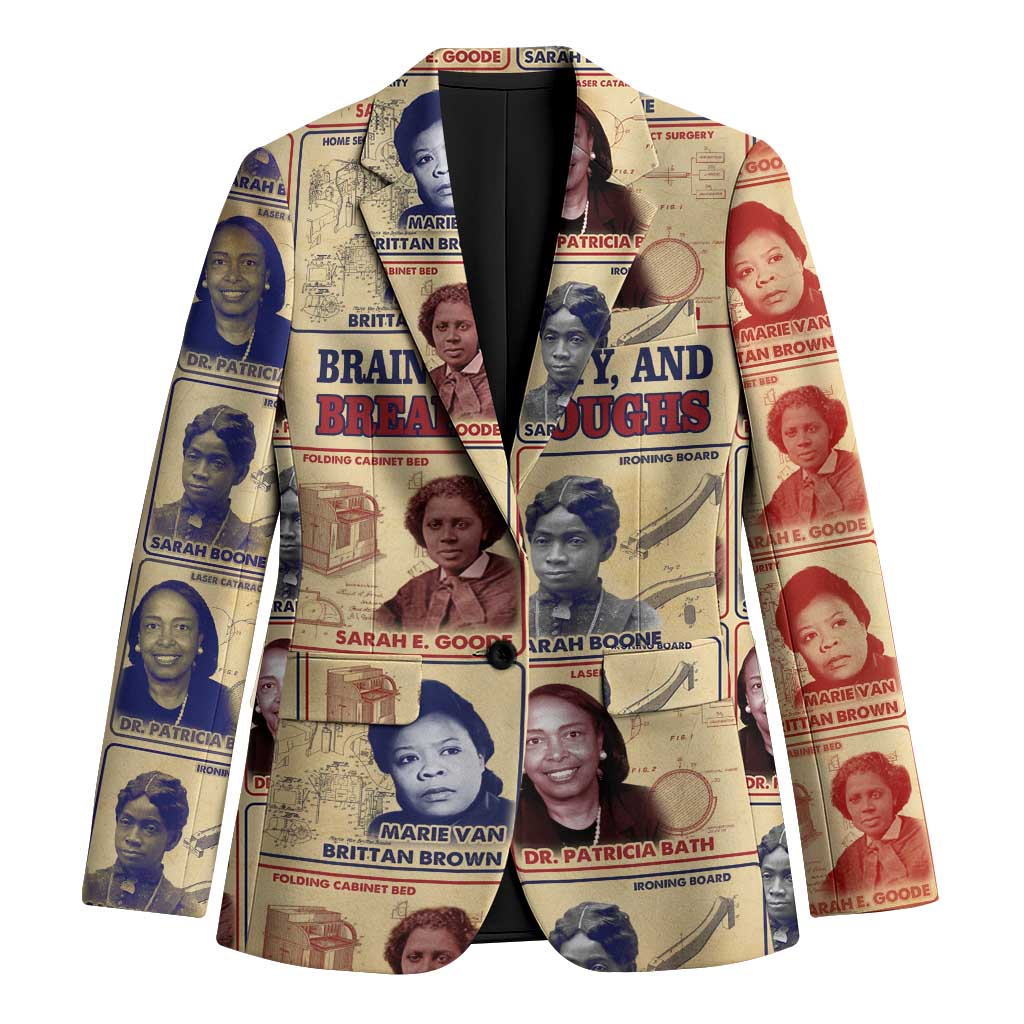 Brains Beauty And Breakthroughs Blazer African Trailblazing Women Inventors and Innovators - Wonder Print Shop