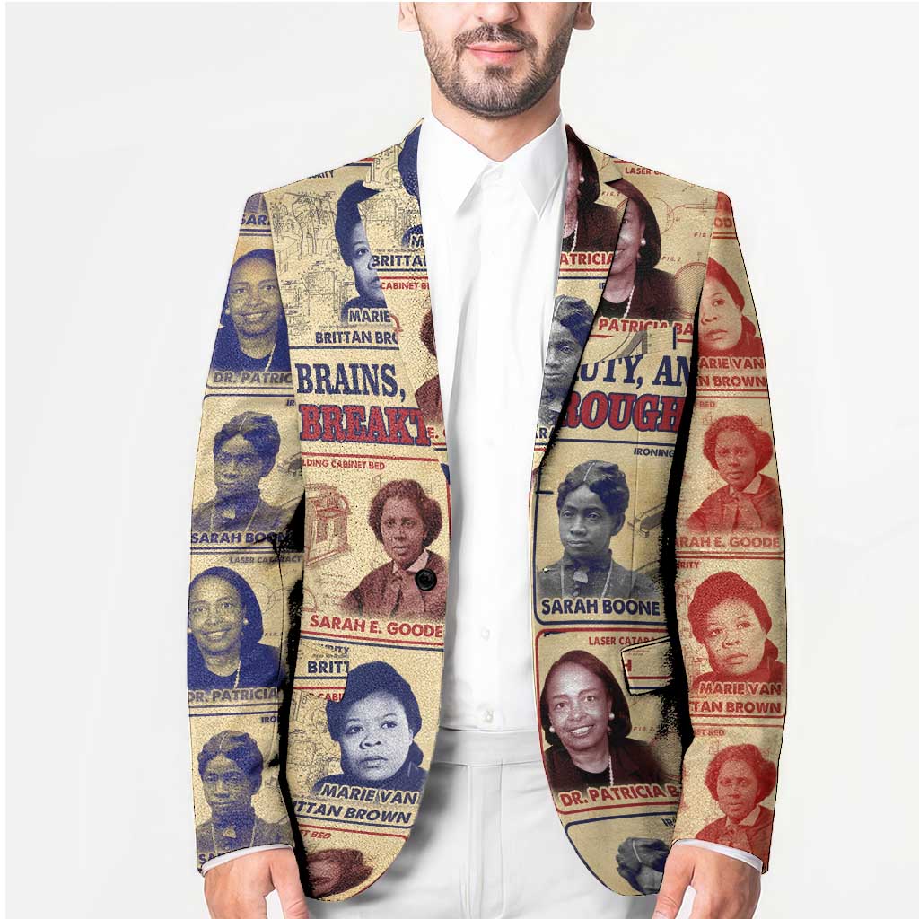 Brains Beauty And Breakthroughs Blazer African Trailblazing Women Inventors and Innovators - Wonder Print Shop