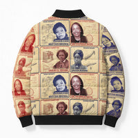 Brains Beauty And Breakthroughs Bomber Puffer Jacket African Trailblazing Women Inventors and Innovators - Wonder Print Shop