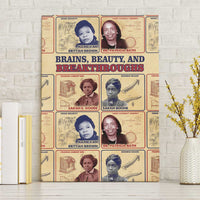 Brains Beauty And Breakthroughs Canvas Wall Art African Trailblazing Women Inventors and Innovators - Wonder Print Shop